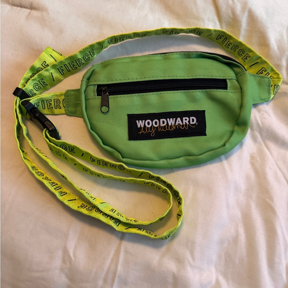 Aly Raisman Woodward Lime Green Fanny Pack